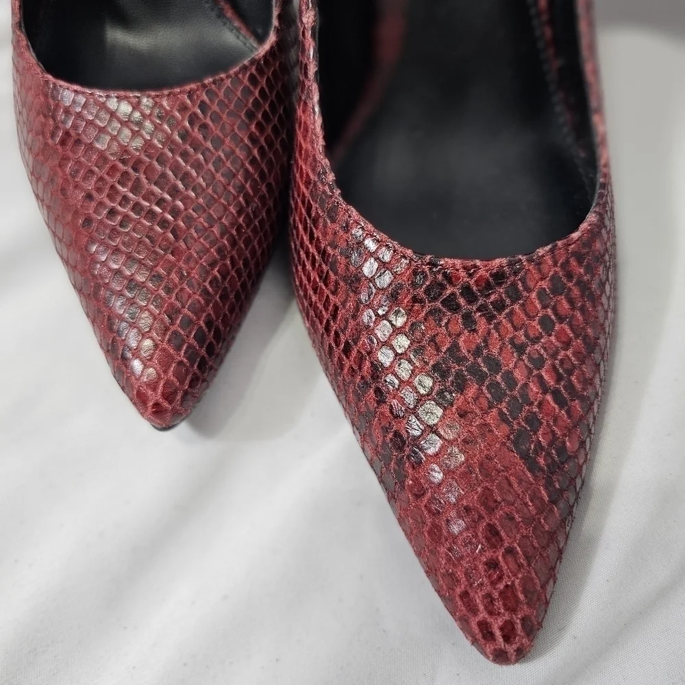 Lauren Ralph Lauren Sarina snake print high heels 8.5B